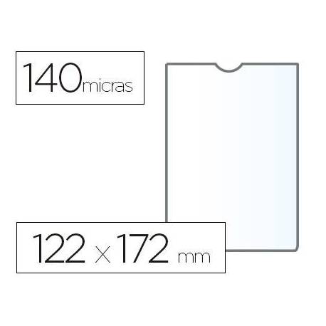 Funda portadocumento marca Esselte plastico cristal 122 x 172 mm