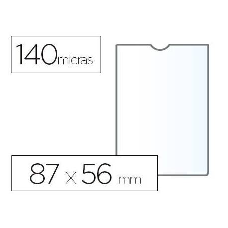 Funda portadocumento marca Esselte plastico cristal 87 x 56 mm