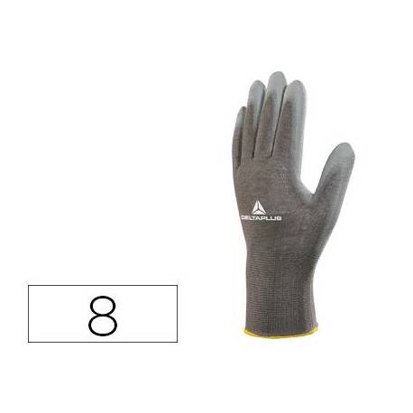 Guante DeltaPlus de Poliester palma Poliuretano talla 8