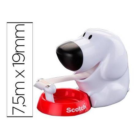 Portarrollo de sobremesa Scotch perro