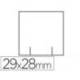 Etiquetas marca Meto blanca 29x28 mm troquelada rollo de 700 etiquetas
