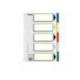 Separadores plastico Esselte Folio juego de 5 colores