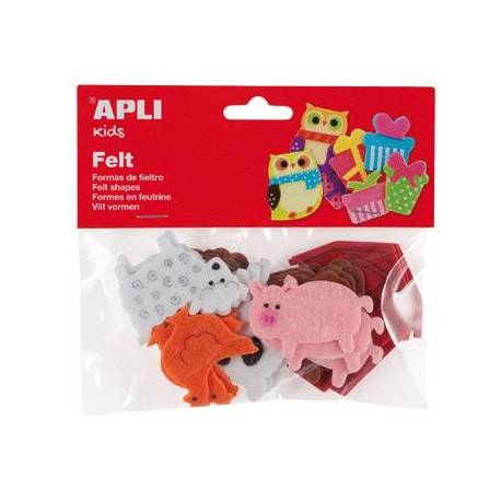Figuras de fieltro marca Apli animal
