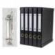 Modulo 5 archivadores pardo folio negro