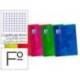 BLOC ESPIRAL OXFORD TAPA PLASTICO OPTIK PAPER FOLIO 80 HOJAS 90 GR CUADROS 4 MM COLORES SURTIDOS " NO SE PUEDEN ELEGIR"