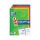 BLOC ESPIRAL OXFORD TAPA BLANDA FOLIO 80 HOJAS 90GR CUADRO 4 MM COLORES VIVOS PACK DE 4+1