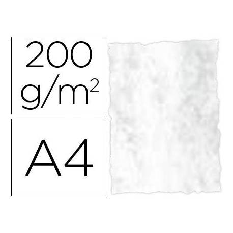 Papel pergamino DIN A4 troquelado color Gris marmoleado