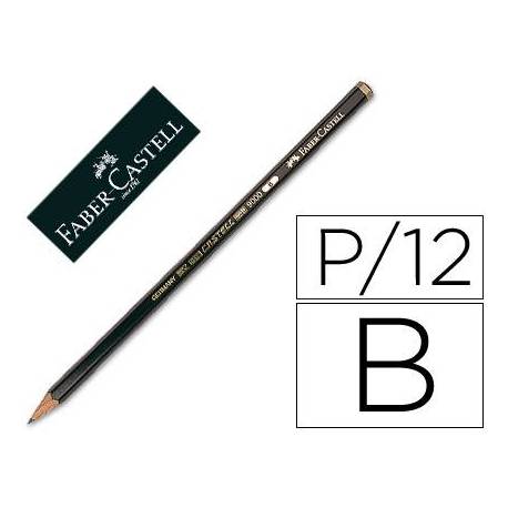 Lapices de grafito marca Faber Castell 9000 B