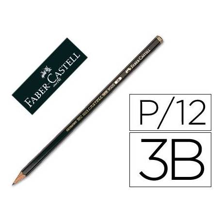 Lapices de grafito de Faber Castell 9000 3B