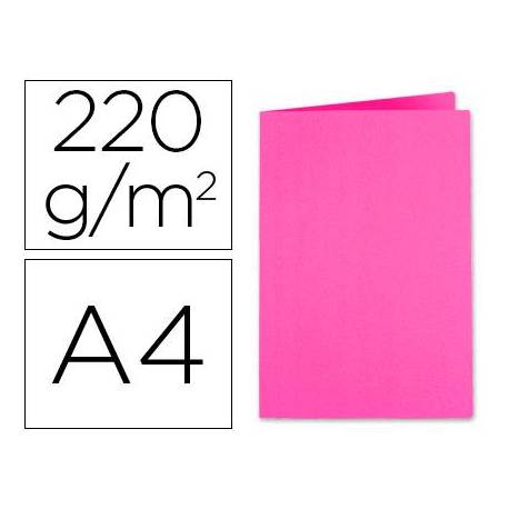 SUBCARPETA CARTULINA EXACOMPTA DIN A4 FUCSIA 220 GR