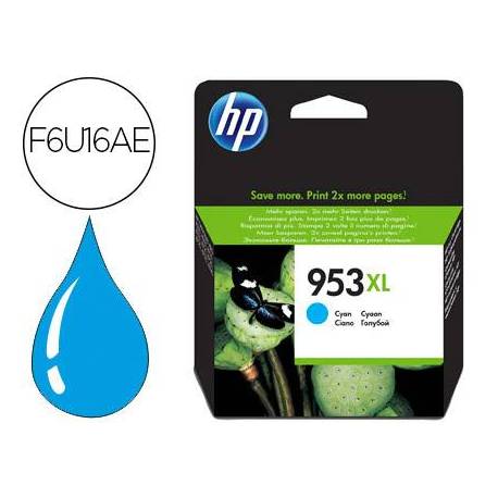 CARTUCHO INK-JET HP 953XL COLOR CIAN F6U16AE