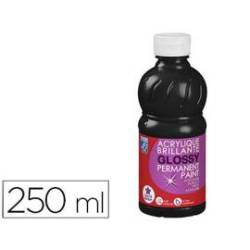 Pintura Acrilica L&B Brillo Color Negro 250 ml