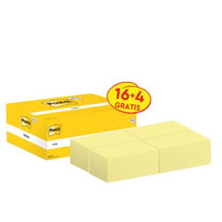 Bloc Quita y Pon Post-It ® Super Sticky 76x127 mm Color Amarillo Canario