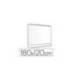 Pizarra Blanca Lacada Magnetica con marco de aluminio 180x120 Bi-Office