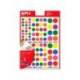 Gomets apli autoadhesivo formas surtidas multicolor blister de 6 hojas