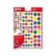 Gomets apli autoadhesivo formas surtidas multicolor blister de 6 hojas