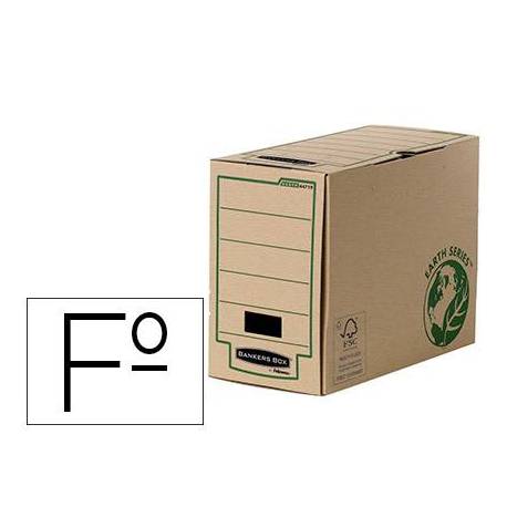 Caja Archivo Definitivo Fellowes Carton Reciclado Folio 150 mm