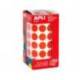 Gomets Apli circulares color rojo 15mm