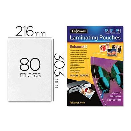 Bolsa plastificar Fellowes DIN A4 Brillo