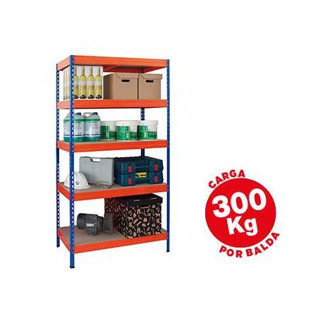 Estantería AR Storage metálica con 5 estantes 300 kg
