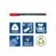 Rotulador Staedtler Triplus Fineliner surtido pack 20 punta fina lavable triangular