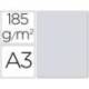 Cartulina Guarro din a3 gris plomo 185 gr paquete 50 hojas