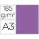Cartulina Guarro din a3 violeta 185 gr paquete 50 hojas