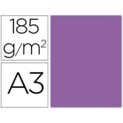 Cartulina Guarro din a3 violeta 185 gr paquete 50 hojas