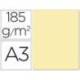 Cartulina Guarro din a3 crema 185 gr paquete 50 hojas