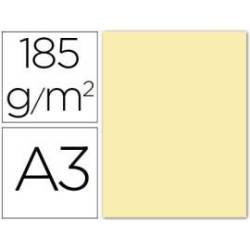 Cartulina Guarro din a3 crema 185 gr paquete 50 hojas