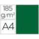 Cartulina Guarro din a4 verde abeto 185 gr paquete 50 hojas