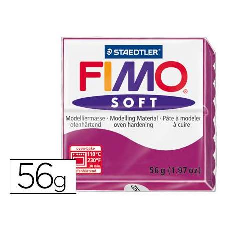 Pasta para modelar Staedtler Fimo Soft purpura 56 gr