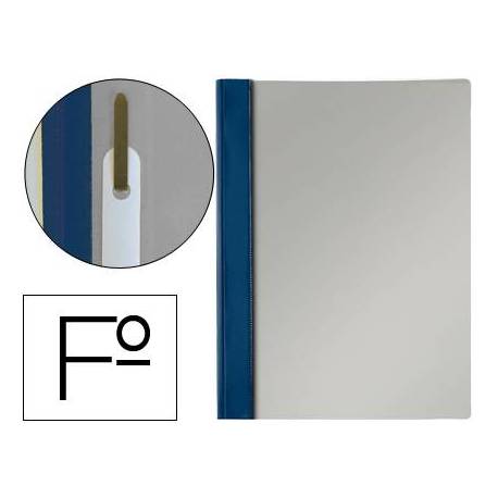 Carpeta dossier fastener Esselte PVC rigido Folio color azul marino