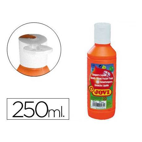 Tempera liquida Jovi color naranja 250 cc