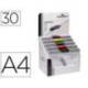 Carpeta dossier con pinza lateral swingclip Durable 30 hojas Din A4 colores surtidos