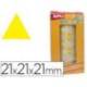 Gomets Apli triangulares color Amarillo 21x21x21mm