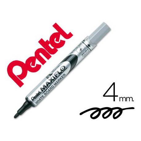 Rotulador Maxiflo Pentel negro para pizarra blanca