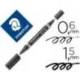 Rotulador Permanente Staedtler Lumocolor Dúo 348 Color Negro Doble Punta