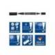 Rotulador Permanente Staedtler Lumocolor Dúo 348 Color Negro Doble Punta
