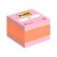 Bloc de notas adhesivas quita y pon post-it 51x51 mm minicubo rosa 400 hojas
