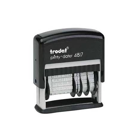 Formulario Trodat con fechador. 12 textos entintaje automatico 4 mm.