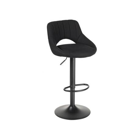 TABURETE ALTO ROCADA CON ASIENTO Y RESPALDO BAJO TAPIZADO TELA IGNIFUGA BASE METALICA CON REPOSAPIES COLOR