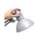 LAMPARA DE ESCRITORIO MAUL STUDY CON PINZA COLOR PLATA 170X440X350 MM