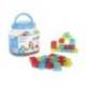 JUEGO DIDACTICO MINILAND BLOQUES COLORES TRANSLUCIDOS 55 PIEZAS