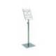 EXPOSITOR ROCADA DE SUELO MAGNETICO ROTATIVO 90 HORIZONTAL/VERTICAL ALTURA AJUSTABLE DIN A4