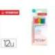 LAPICES DE COLORES STABILO AQUACOLOR ACUARELABLES PASTEL LOVE ESTUCHE CARTON DE 12 COLORES SURTIDOS