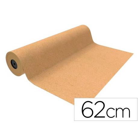 PAPEL DE REGALO BASIKA KRAFT LISO 80 MT BOBINA 62 CM