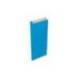 SOBRE PAPEL BASIKA CELULOSA CELESTE CON FUELLE XS 120X250X30 MM PAQUETE DE 25 UNIDADES