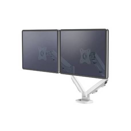BRAZO PARA MONITOR FELLOWES SERIE EPPA AJUSTABLE ALTURA 2 PANTALLAS NORMATIVA VESA HASTA 10 KG BLANCO