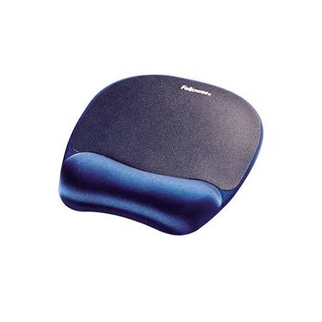 ALFOMBRILLA PARA RATON FELLOWES CON REPOSAMUÑECAS DE ESPUMA MEMORY FOAM AZUL 230X196X20 MM